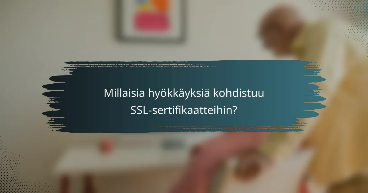 Millaisia hyökkäyksiä kohdistuu SSL-sertifikaatteihin?